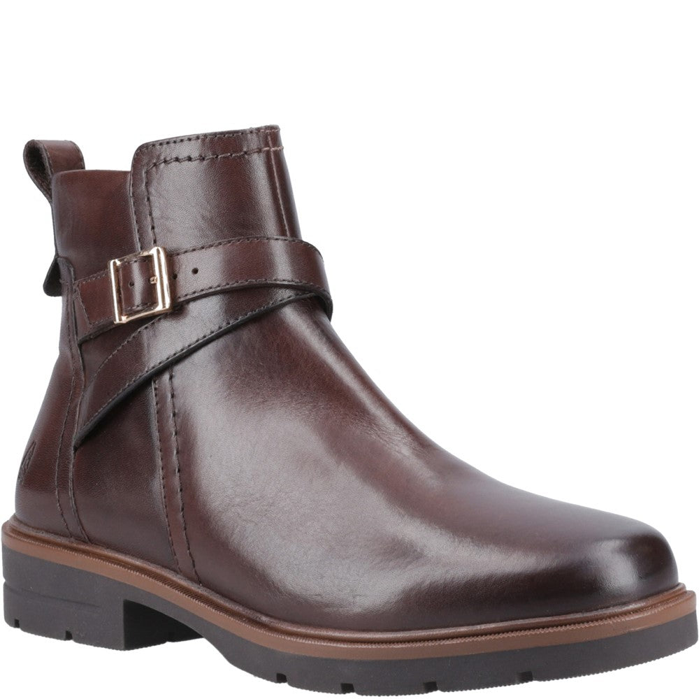 Hush Puppies Tove Buckle Boot Womens Ankle Boots Brown