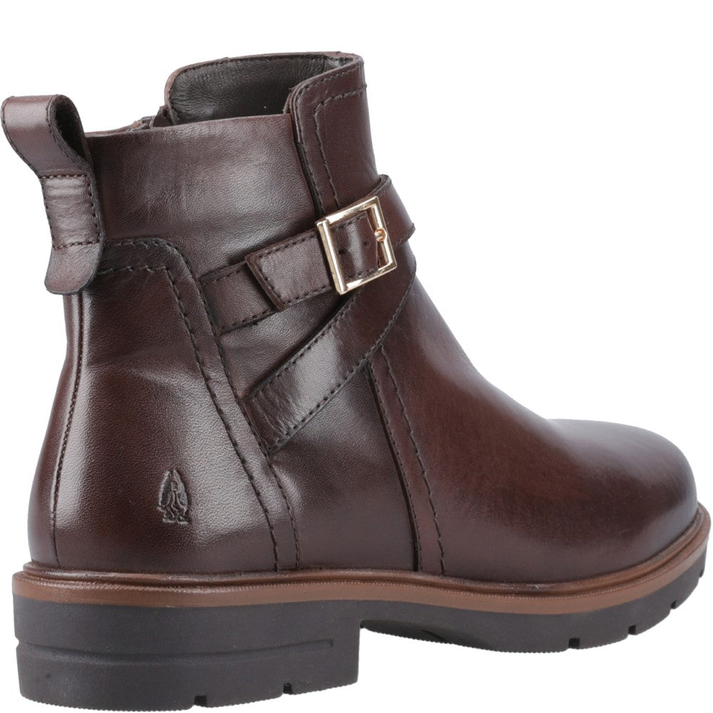 Hush Puppies Tove Buckle Boot Womens Ankle Boots Brown