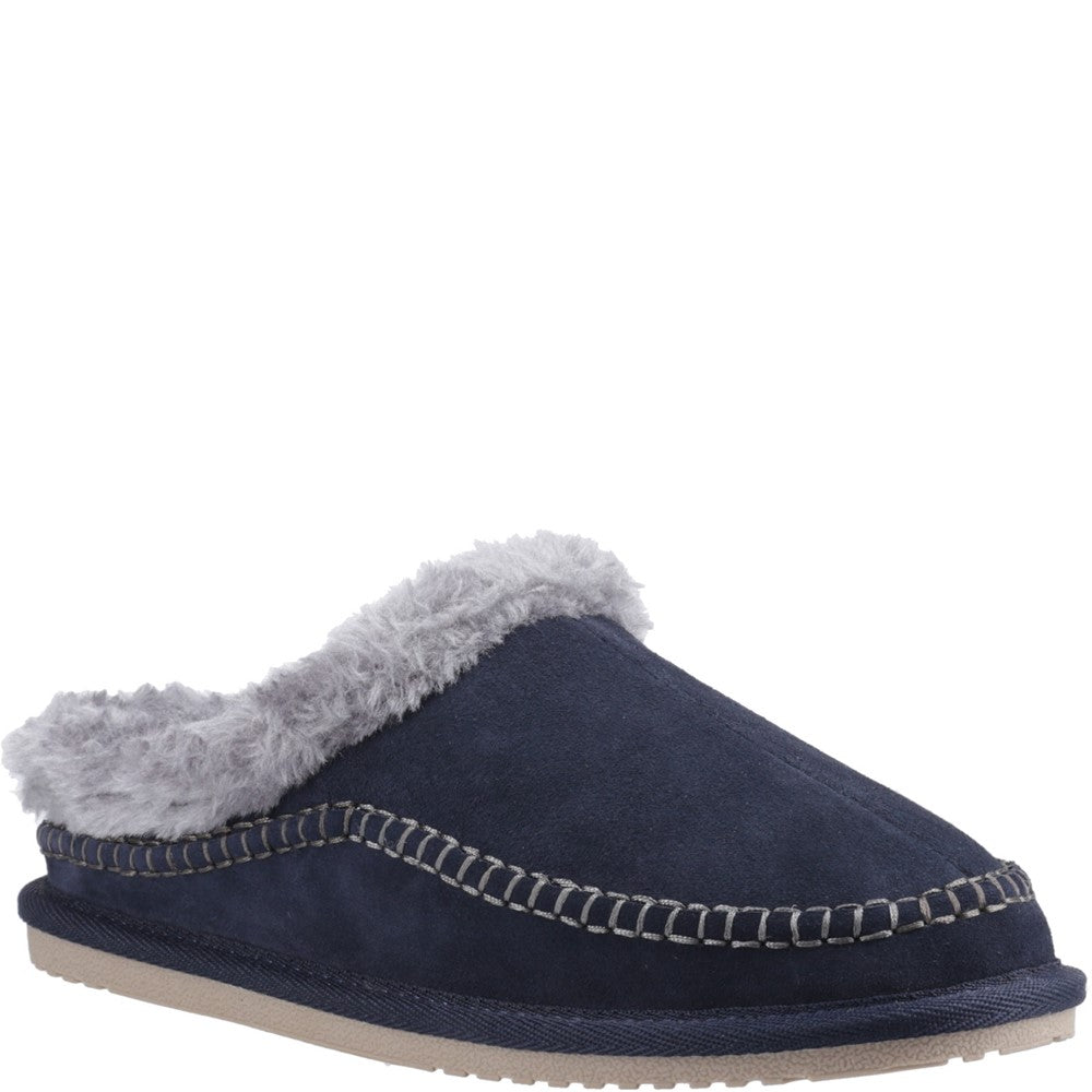 Hush Puppies Atticus Mens Full Slippers Navy
