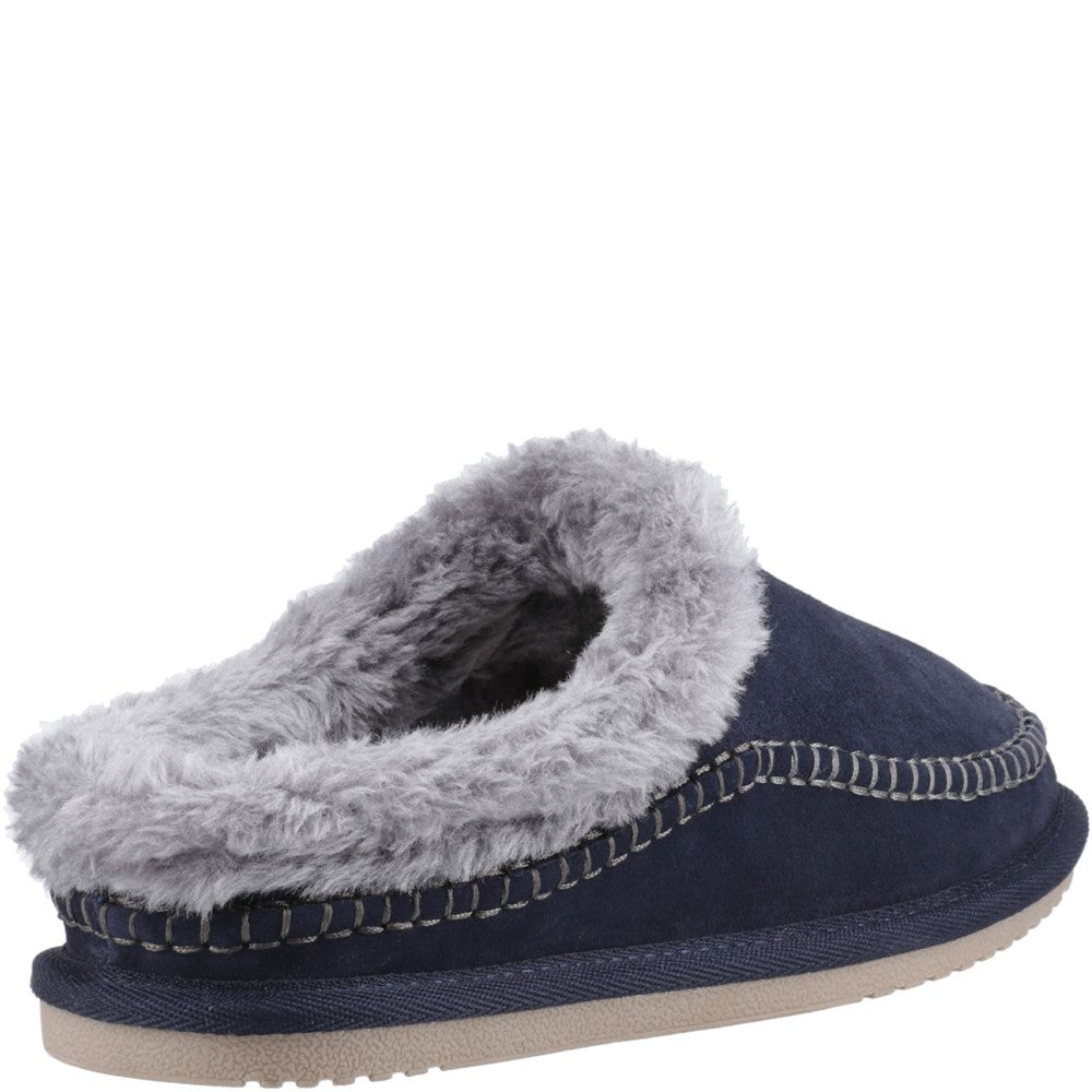 Hush Puppies Atticus Mens Full Slippers Navy