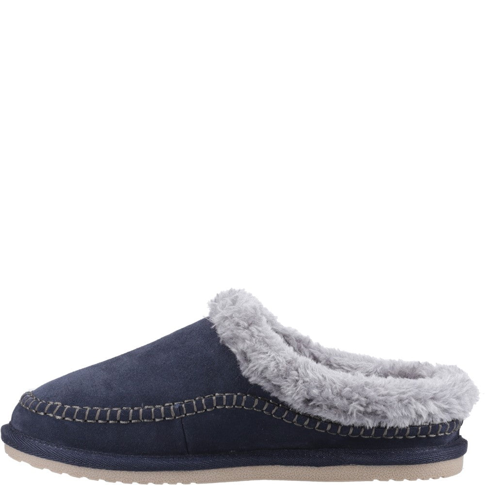 Hush Puppies Atticus Mens Full Slippers Navy