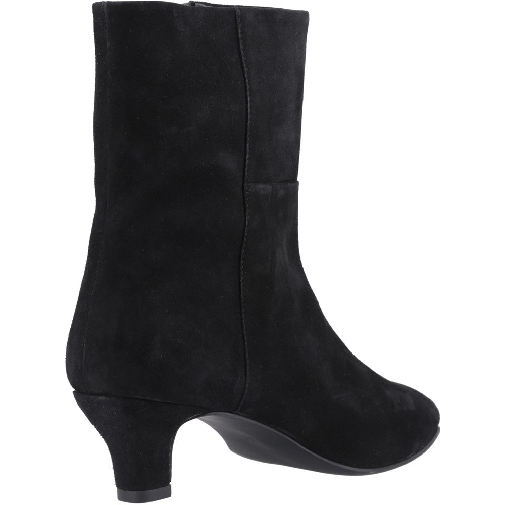 Hush Puppies Nahla kitten heel boot Womens Ankle Boots Black