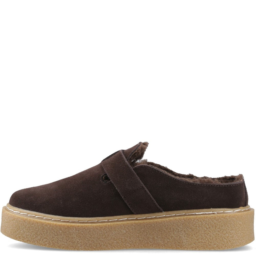Hush Puppies Blanche Womens Mules Chocolate