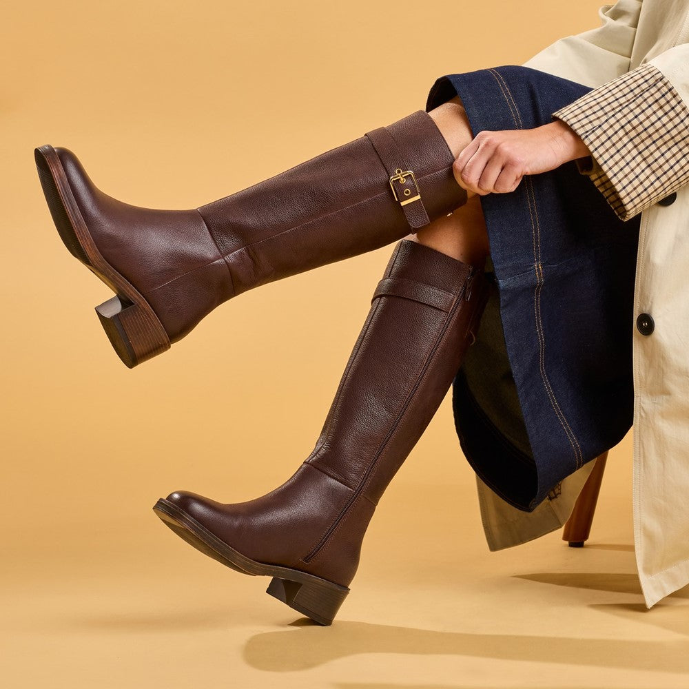 Hush Puppies Anita Long Boot Womens Tall Boots Brown