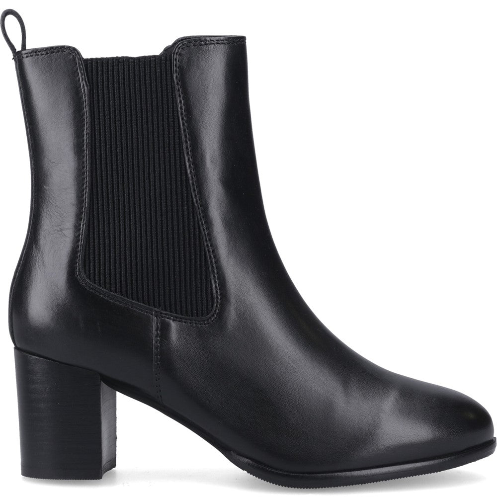 Hush Puppies Camellia Heeled Boot Womens Ankle Boots Black