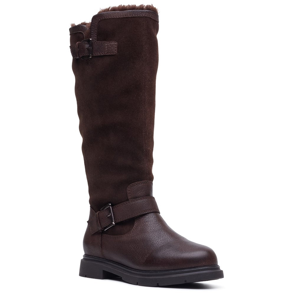 Hush Puppies Cressida Long Boot Womens Tall Boots Brown