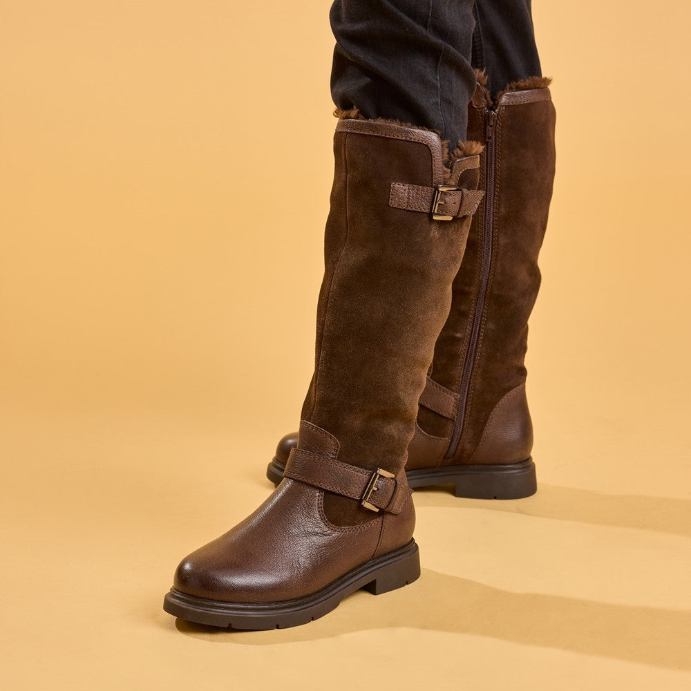 Hush Puppies Cressida Long Boot Womens Tall Boots Brown
