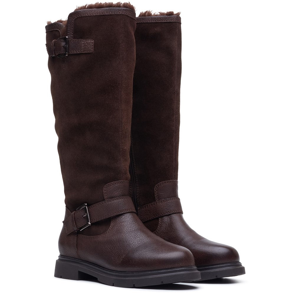 Hush Puppies Cressida Long Boot Womens Tall Boots Brown