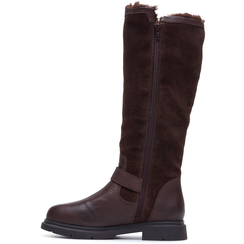Hush Puppies Cressida Long Boot Womens Tall Boots Brown