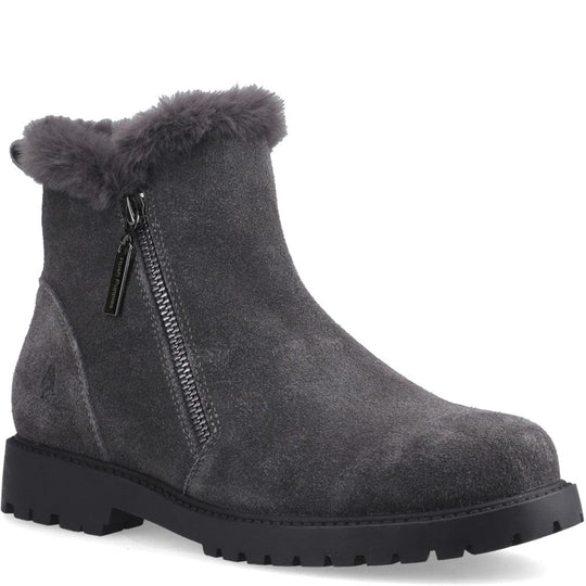 Hush Puppies Hollis Zip Boot Womens Ankle Boots Grey