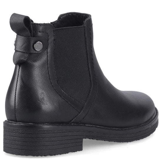 Hush Puppies Maddy Leather Boot Womens Ankle Boots Black