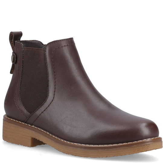 Hush Puppies Maddy Leather Boot Womens Ankle Boots Chocolate