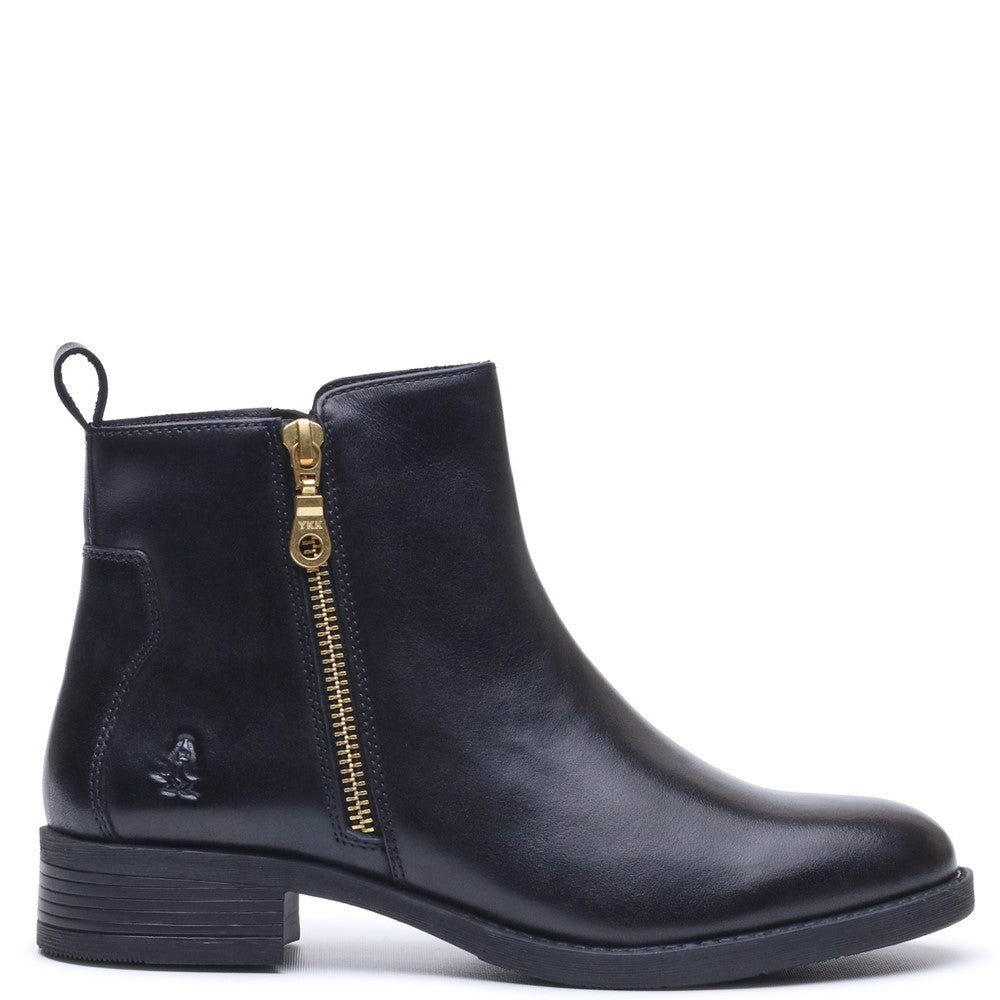 Hush Puppies Perry Zip Boot Womens Ankle Boots Black