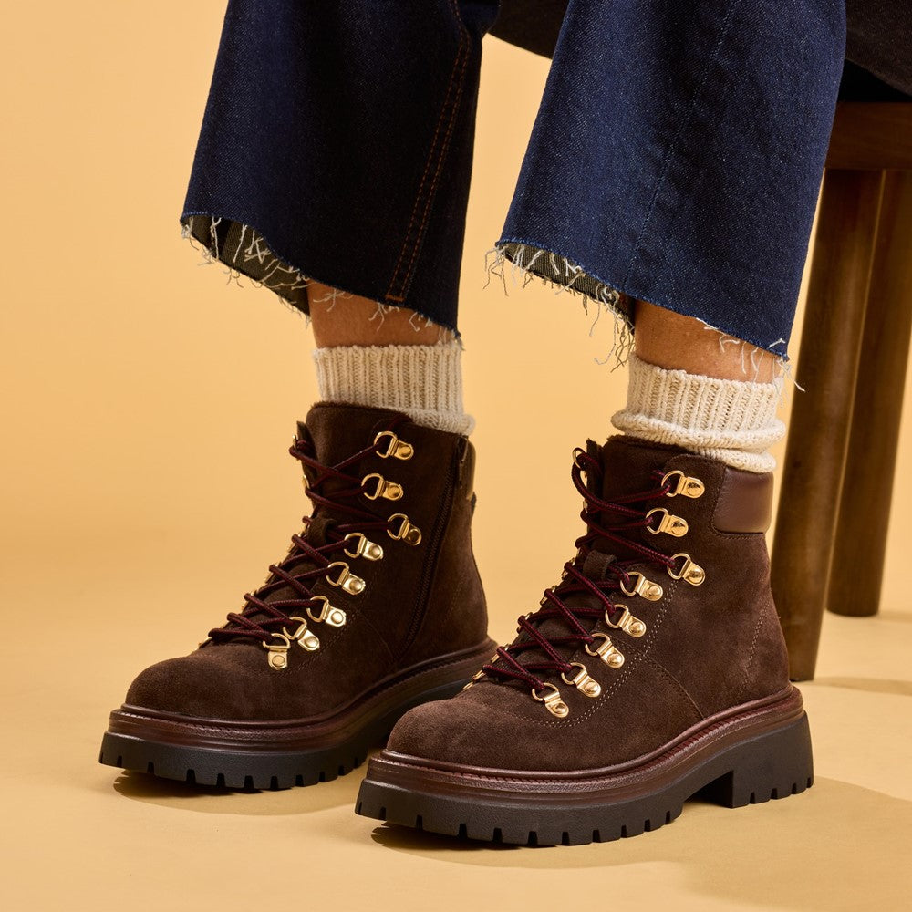 Hush Puppies Robyn Hiker Boot Womens Hiking Boots Brown