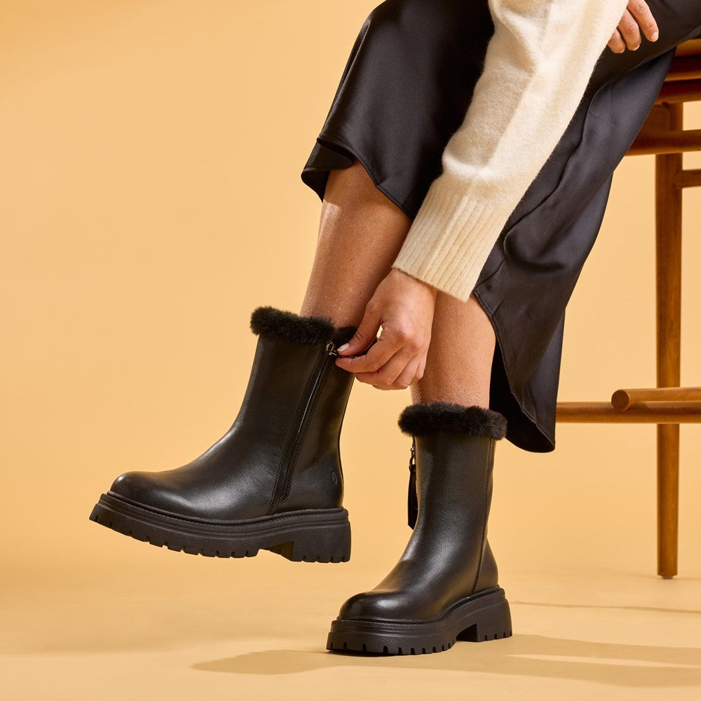 Hush Puppies Rosalind Boot Womens Mid Calf Boots Black