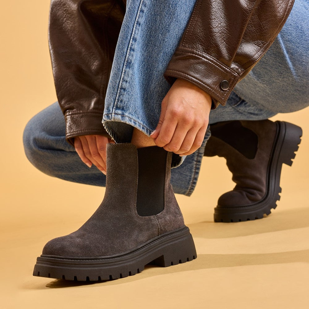 Hush Puppies Rose Chelsea Boot Womens Chelsea Boots Charcoal