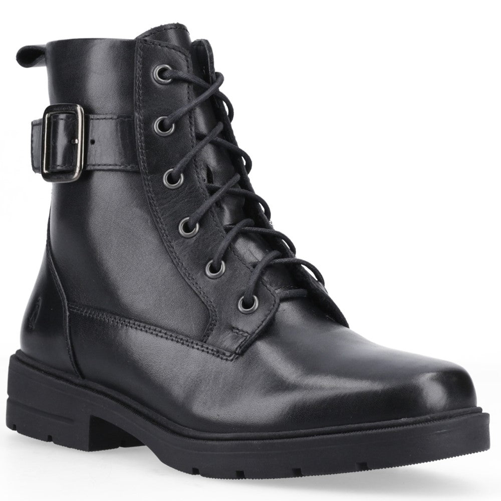 Hush Puppies Teagan Biker Boot Womens Biker Boots Black