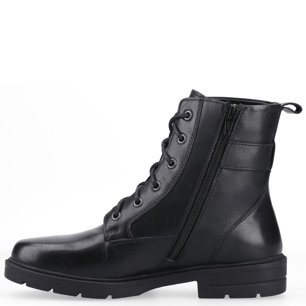 Hush Puppies Teagan Biker Boot Womens Biker Boots Black