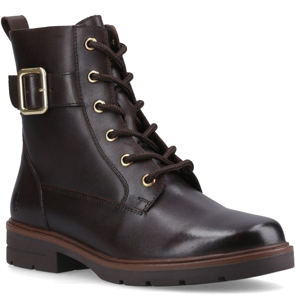 Hush Puppies Teagan Biker Boot Womens Biker Boots Brown