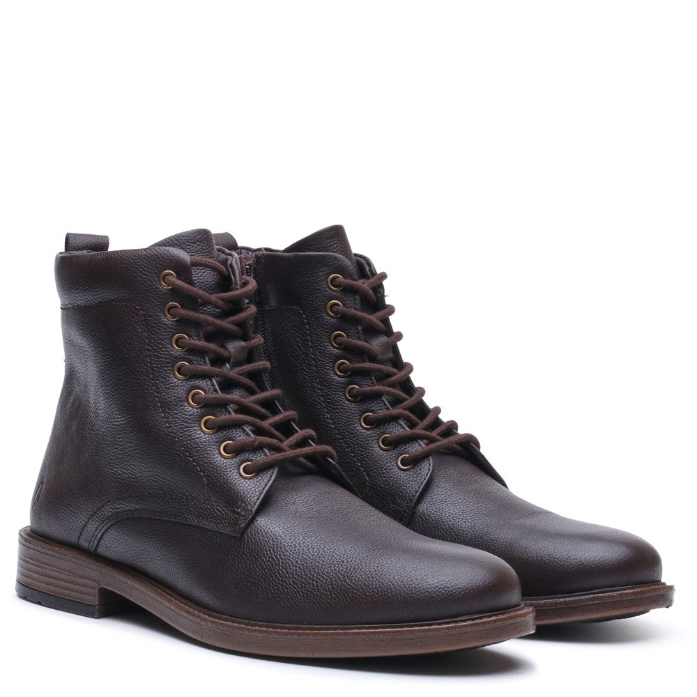 Hush Puppies Irwin Mens Ankle Boots Brown