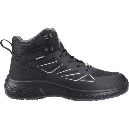 Amblers Safety AS710C Trail Unisex Composite Toe Safety Hiker Boots Black