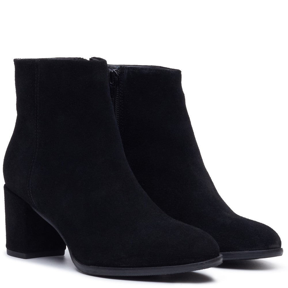 Hush Puppies CLARIDY SUEDE BOOT Womens Ankle Boots Black