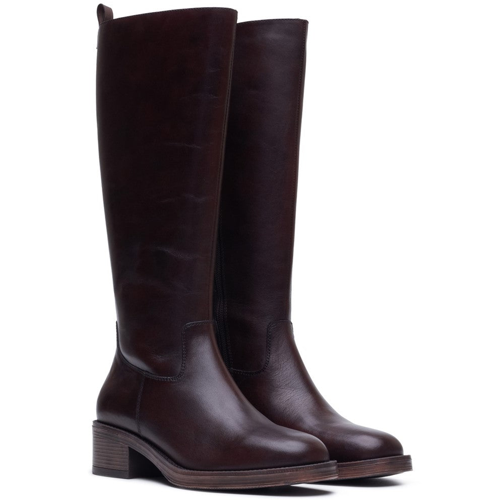 Hush Puppies Antonia Long Boot Womens Tall Boots Chocolate
