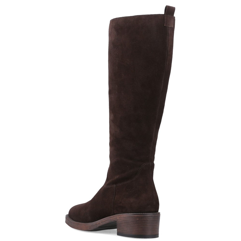 Hush Puppies ANTONIA SUEDE LONG BOOT Womens Tall Boots Chocolate
