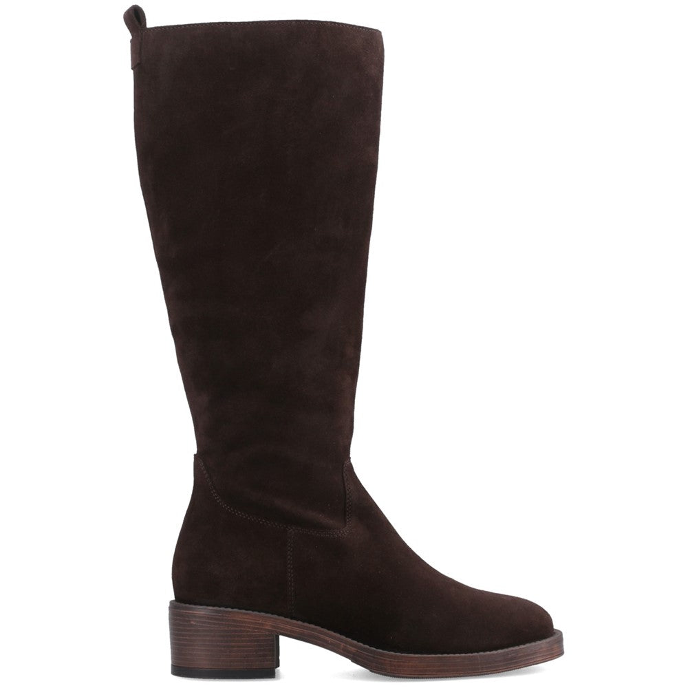 Hush Puppies ANTONIA SUEDE LONG BOOT Womens Tall Boots Chocolate