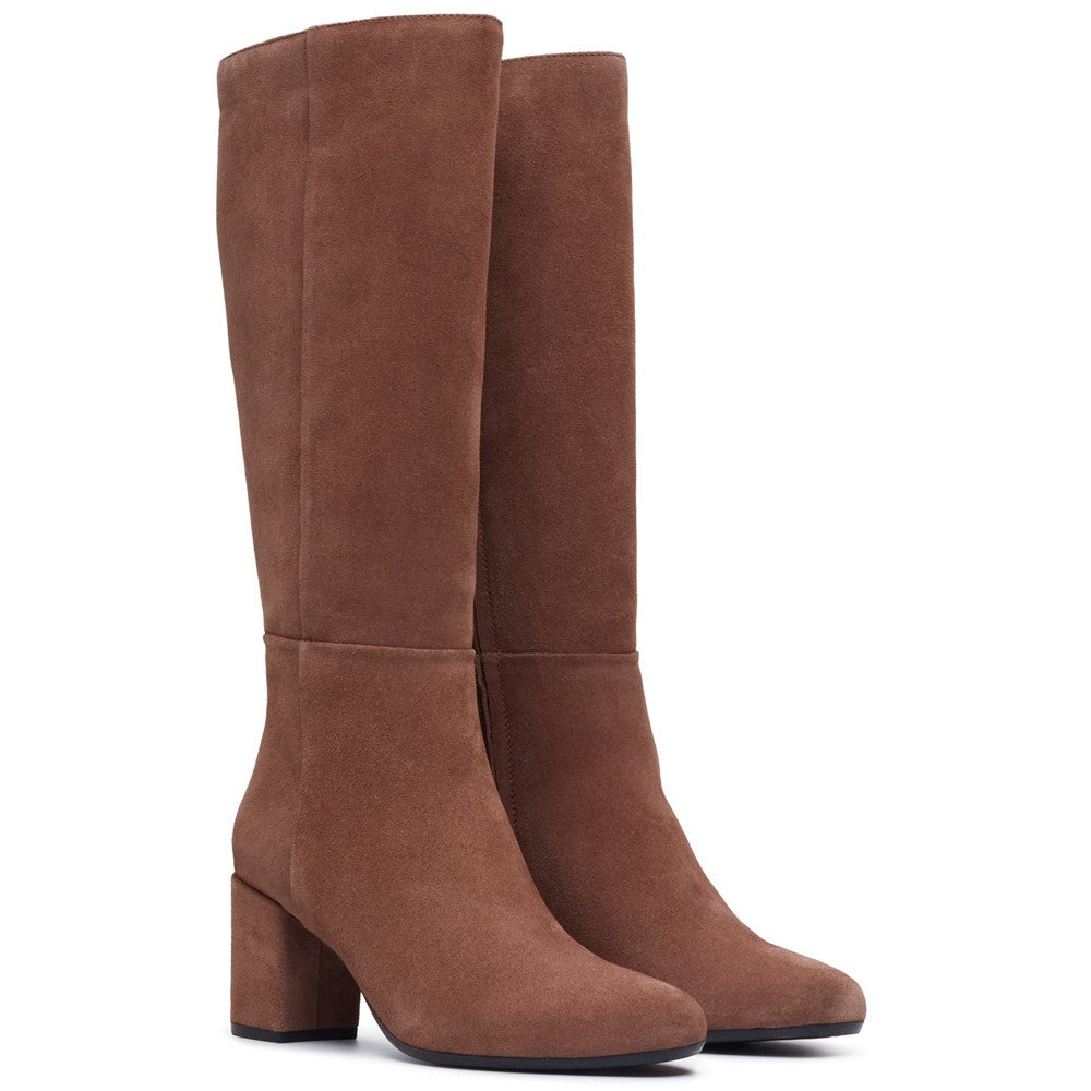 Hush Puppies Oprah Suede Long Boot Womens Tall Boots Light Brown