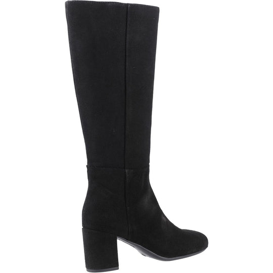 Hush Puppies Oprah Suede Long Boot Womens Tall Boots Black