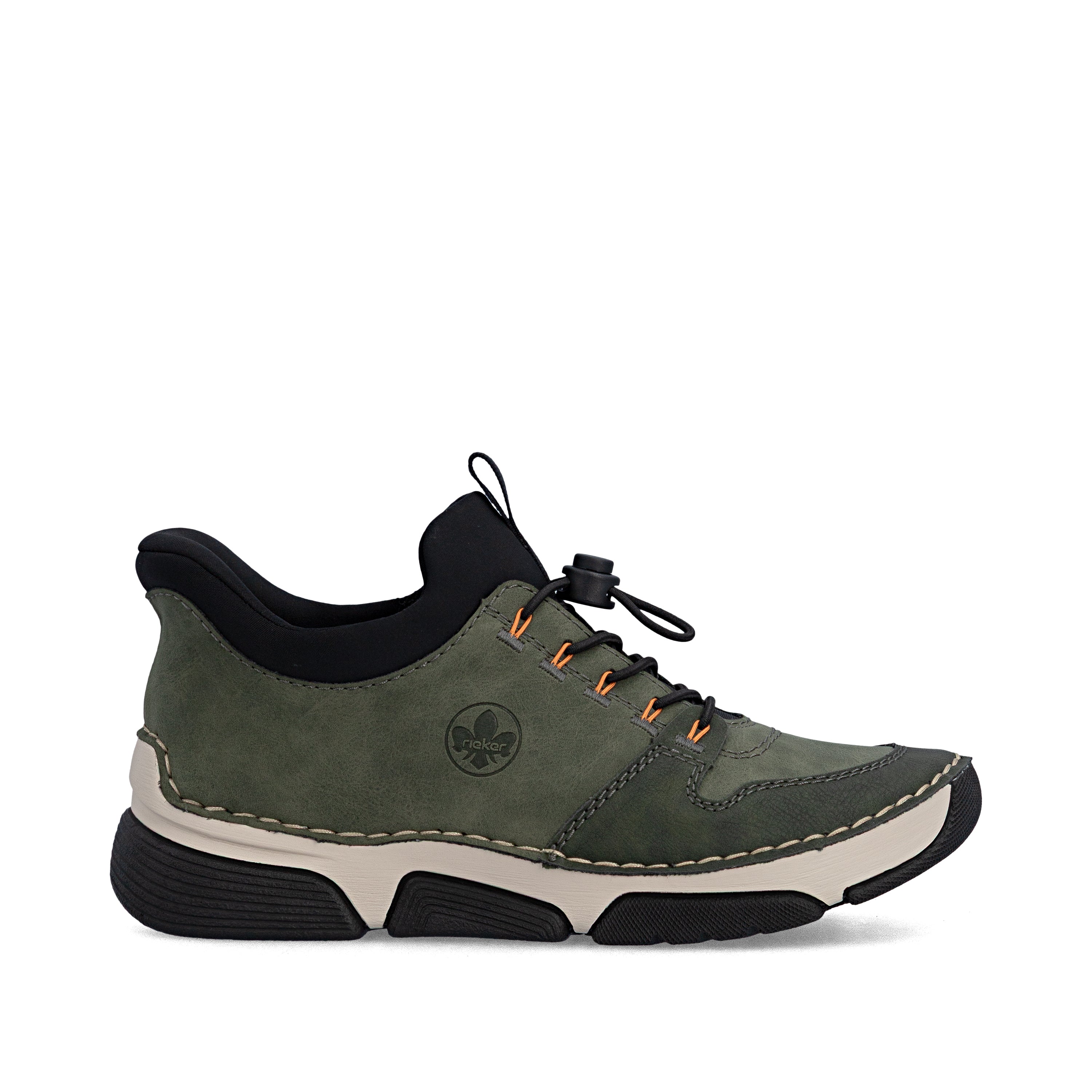 Rieker 45963 Womens Slip-On Trainers Forest/Moss/Black