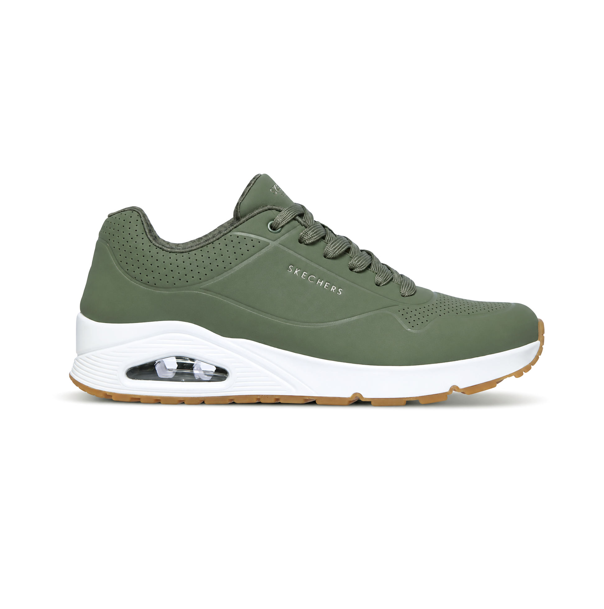 Skechers 52458/OLV UNO - STAND ON AIR Mens Trainers Olive