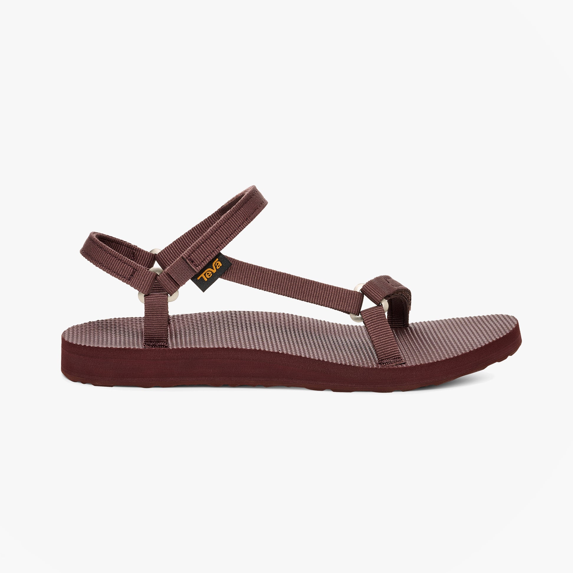 Teva ORIGINAL UNIVERSAL SLIM Womens Cross Strap Sandals Rum Raisin