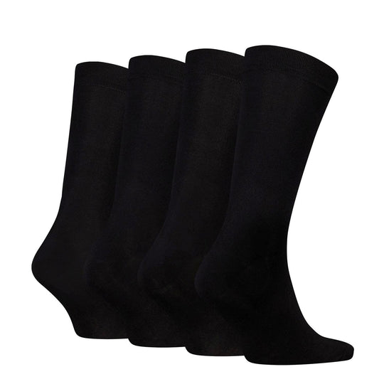 Calvin Klein 4 Pack Giftbox Classic Mens Crew Socks Black