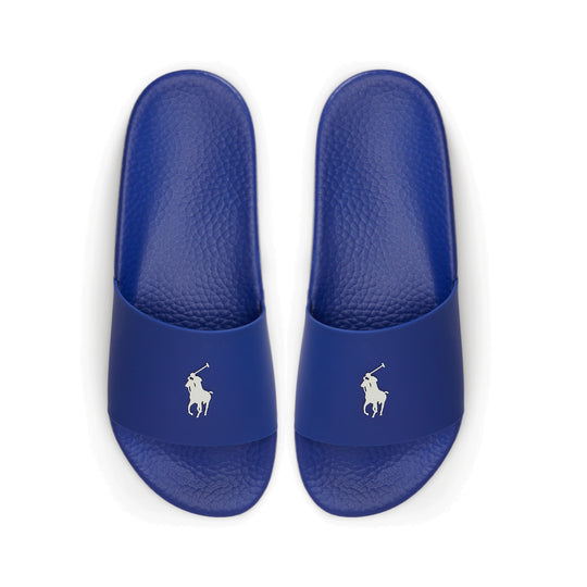 Polo Ralph Lauren POLO SLIDE Mens Sliders Royal/Deckwash White
