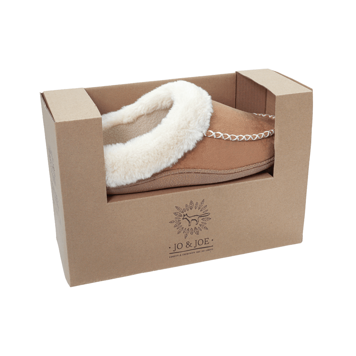Jo & Joe ALNWICK Womens Moccasin Slippers Cognac