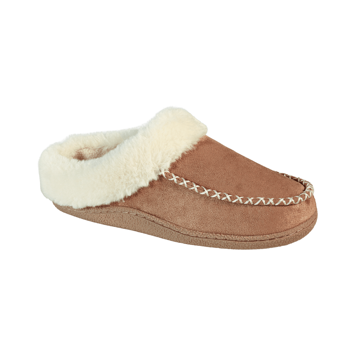 Jo & Joe ALNWICK Womens Moccasin Slippers Cognac