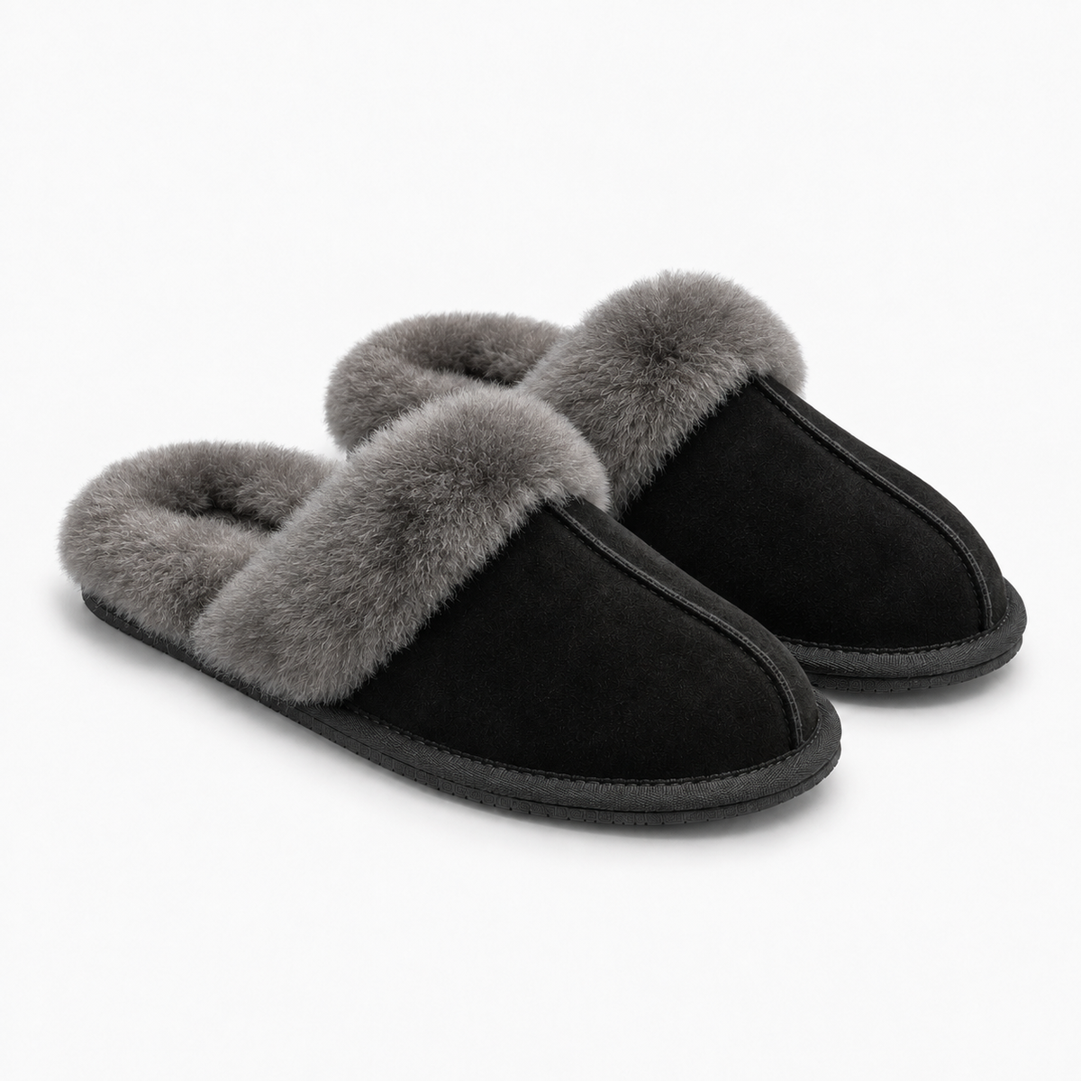 HOS Sheepskin AYLA Womens Mules Black