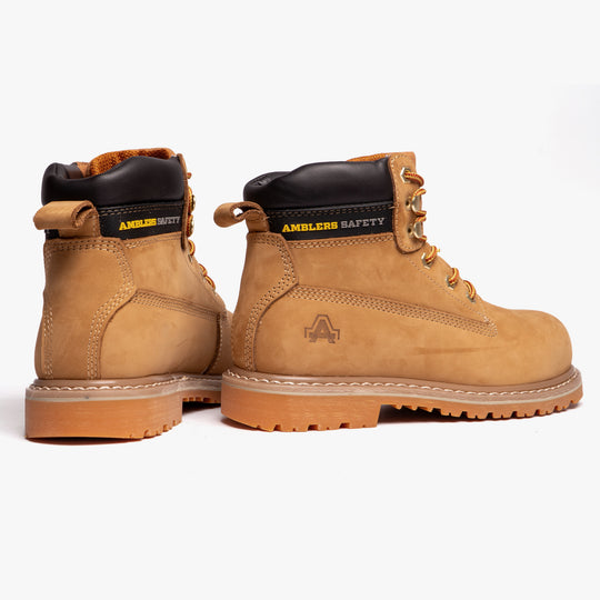 Amblers Safety FS7 Unisex Steel Toe Safety Boots Honey
