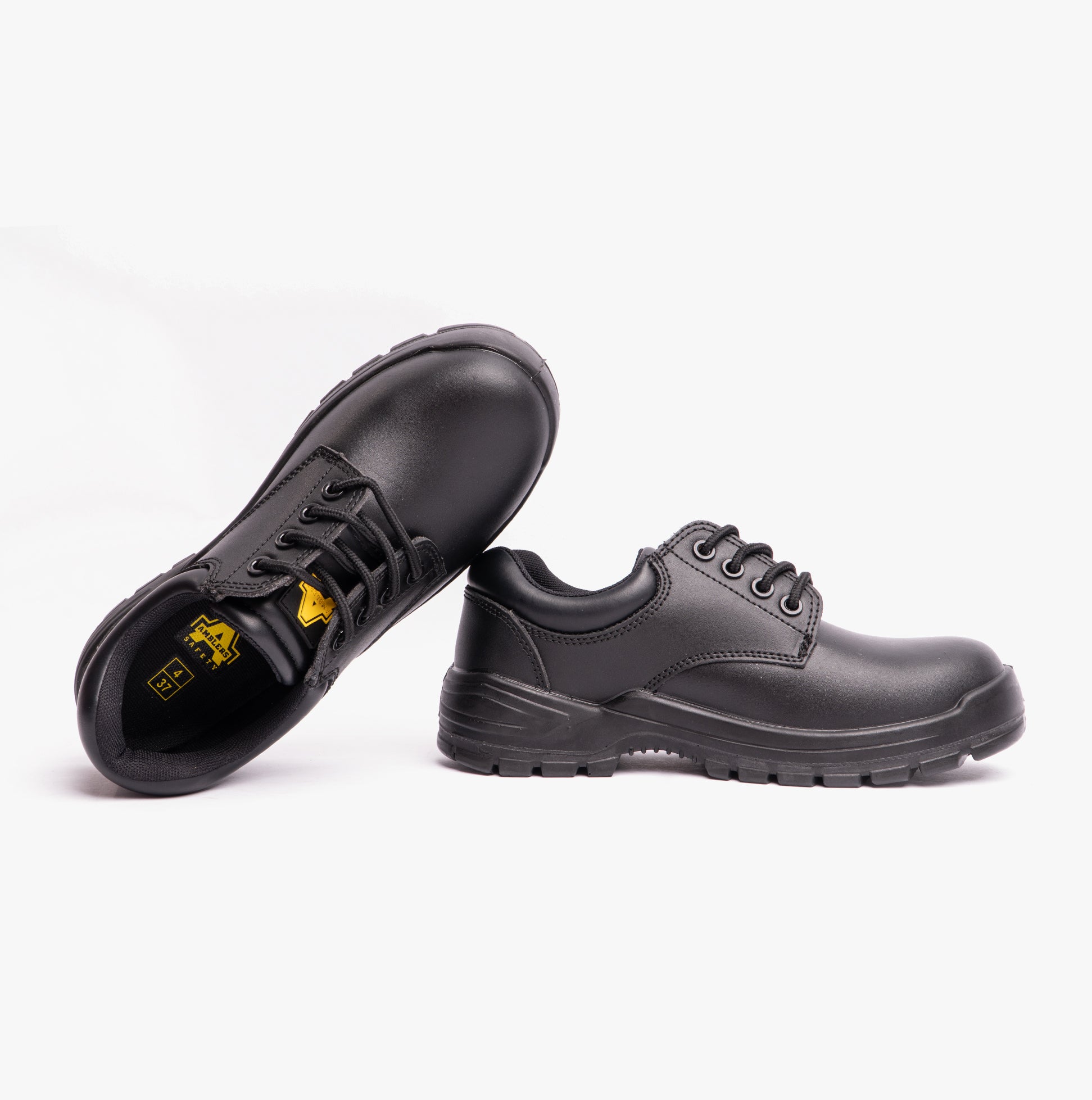 Amblers Safety FS38C Unisex Leather Safety Shoes Black
