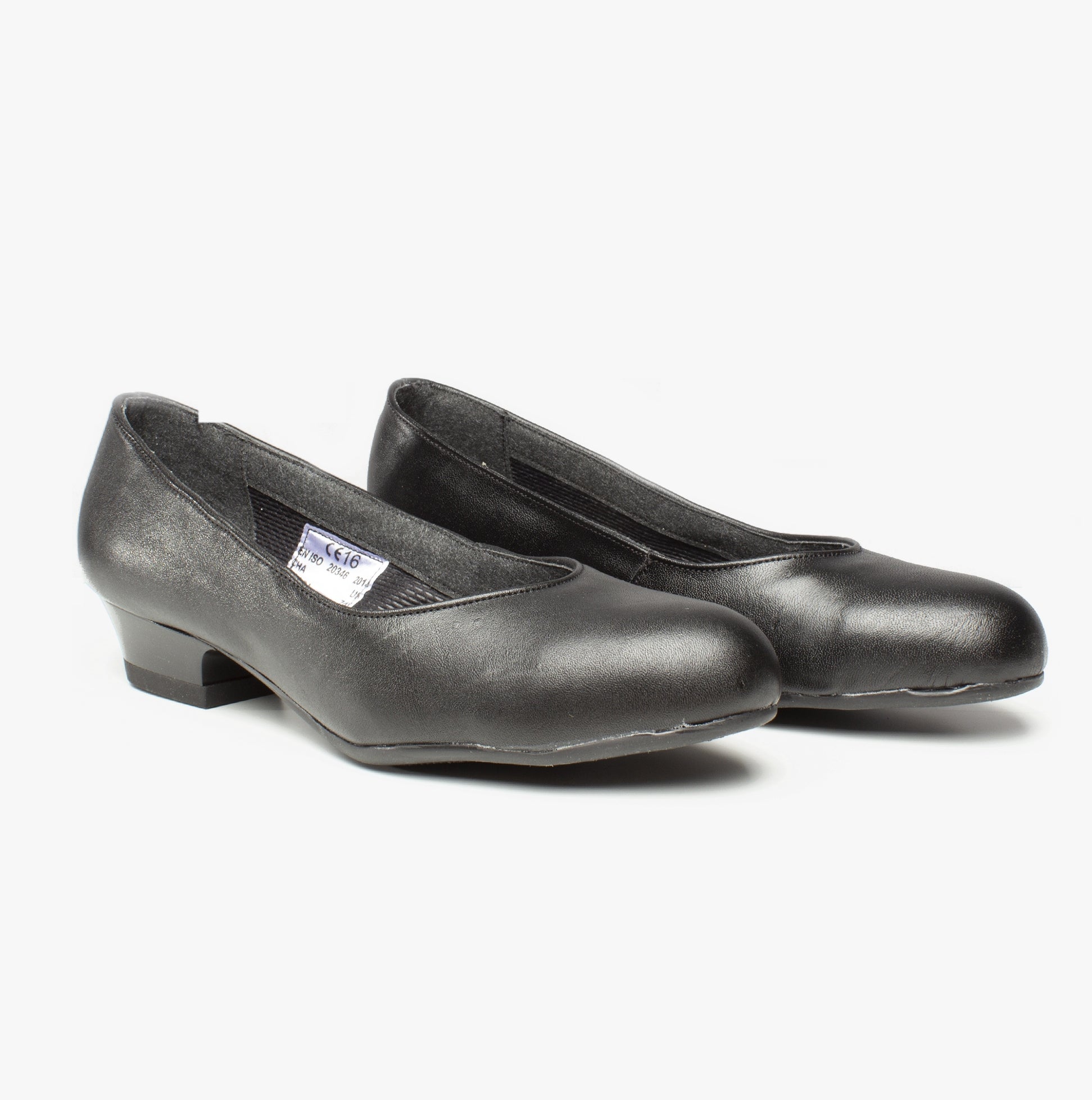 Amblers Safety FS96 Womens Leather Safety Court Shoes Black