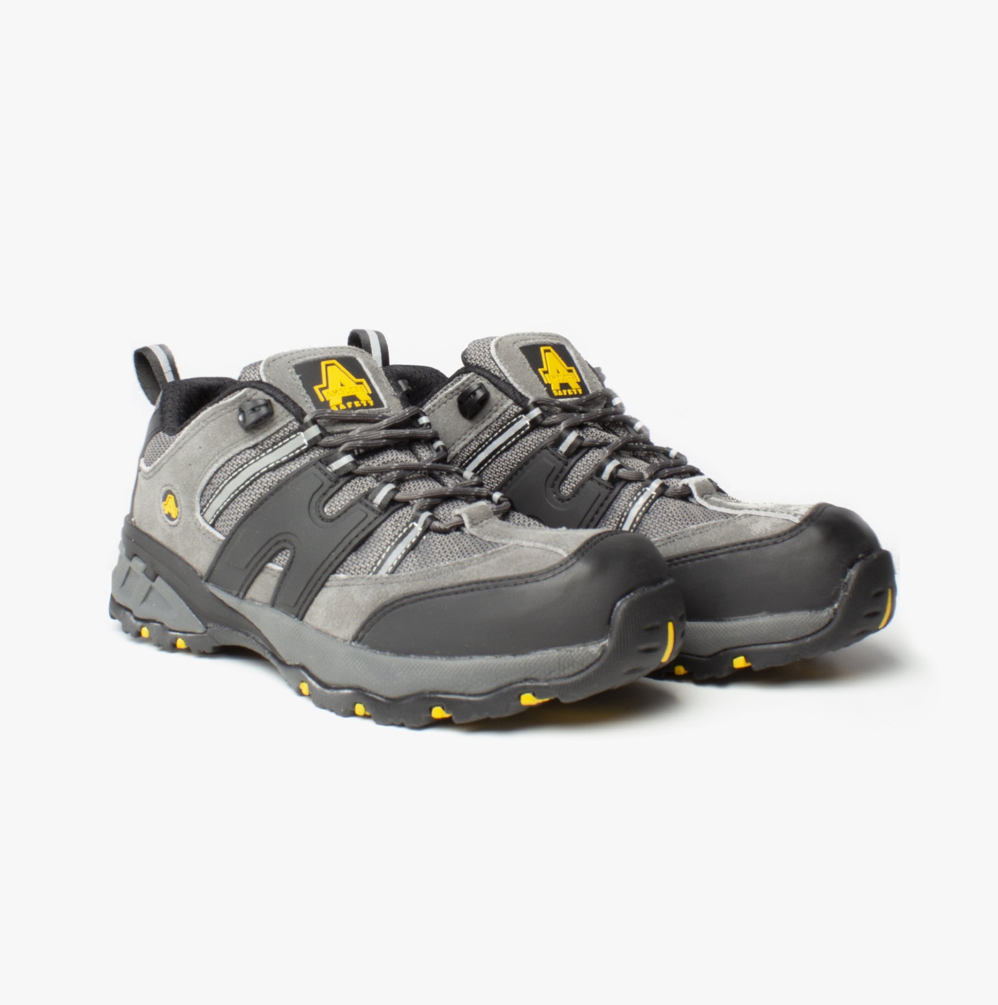 Amblers Safety FS188N Mens Leather Safety Trainers Grey