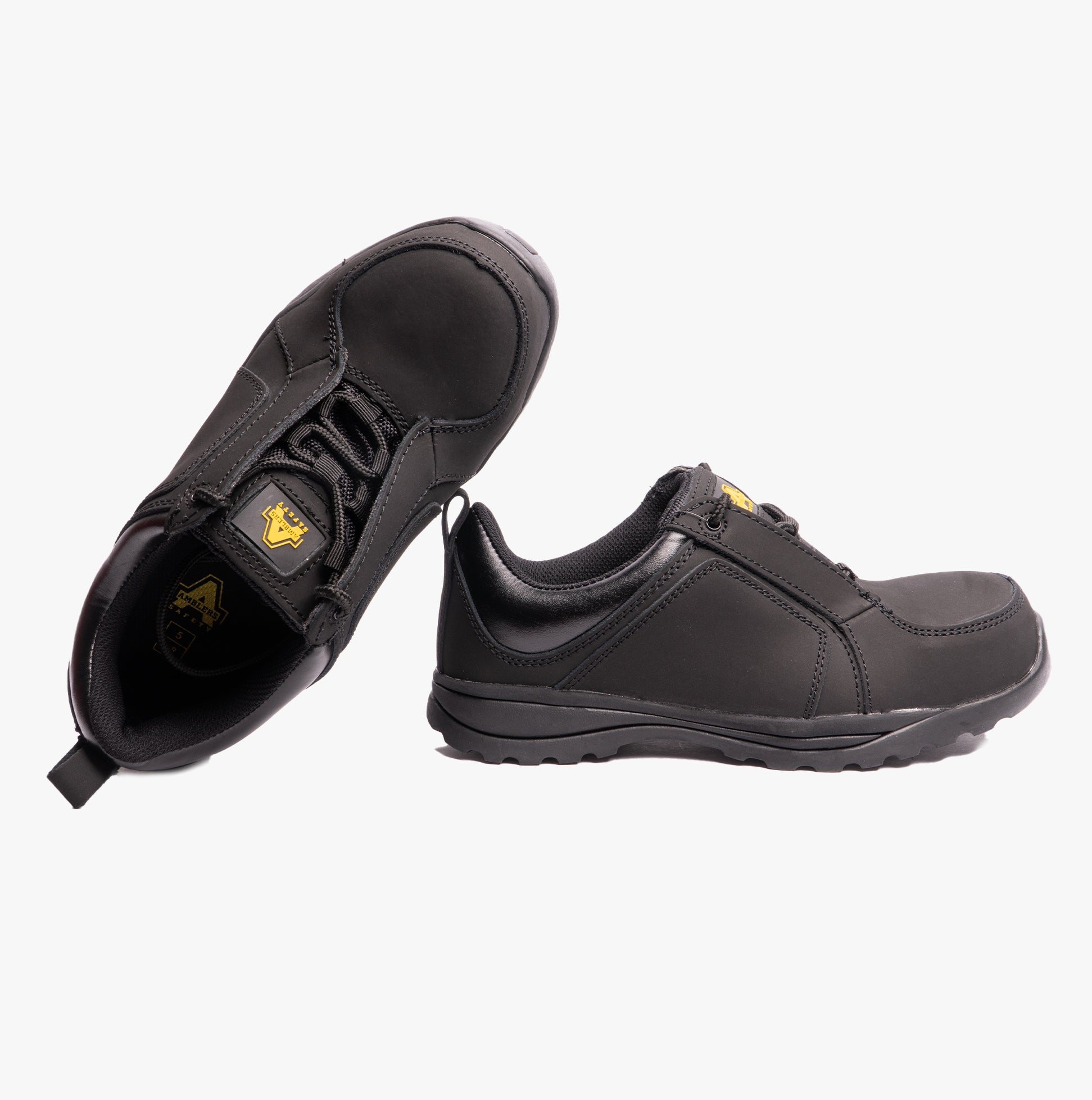 Amblers Safety FS59C Womens Leather Safety Trainers Black