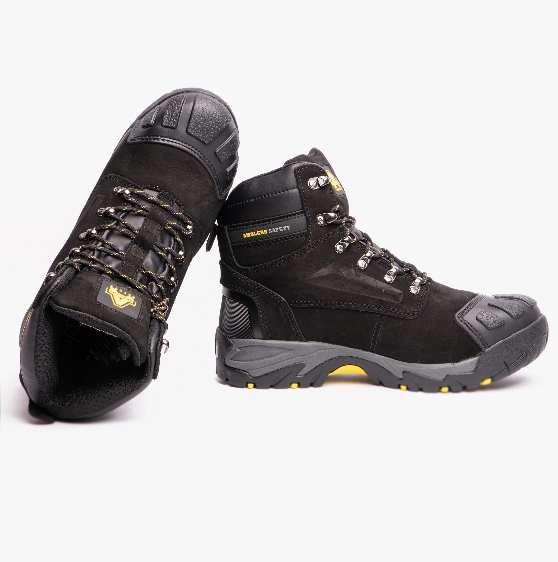 Amblers Safety FS987 Mens Leather Safety Boots Black