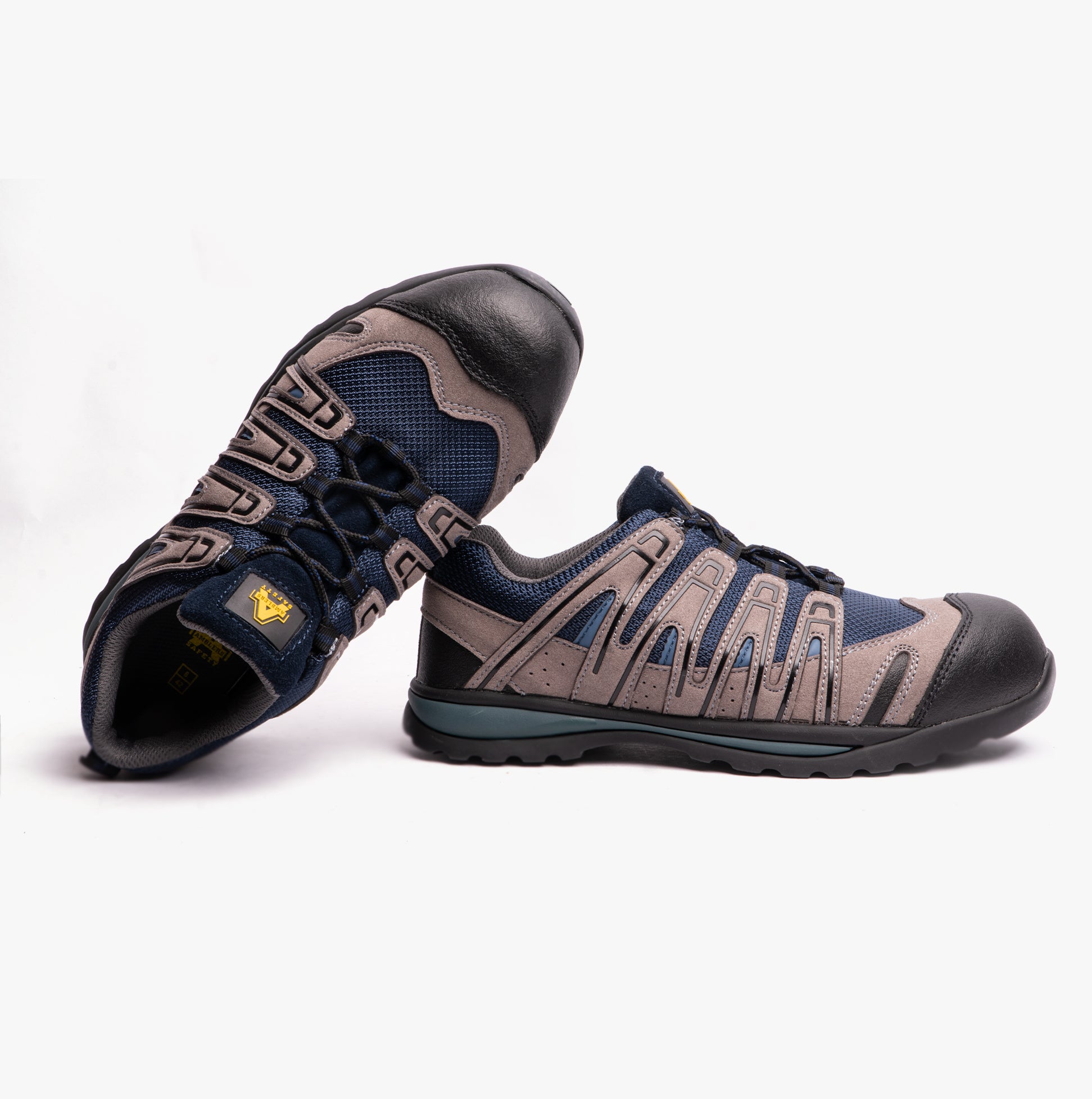 Amblers Safety FS34C Mens Safety Trainers Blue/Grey