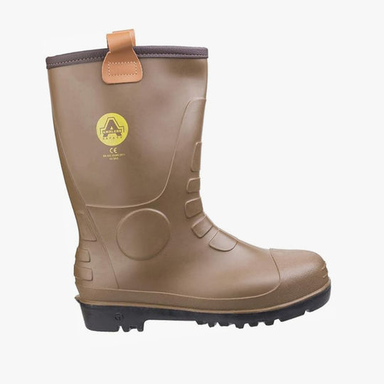 Amblers Safety FS95 Unisex Steel Toe Safety Rigger Boots Tan