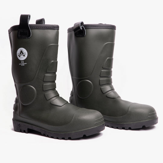 Amblers Safety FS97 Unisex Steel Toe Safety Rigger Boots Green