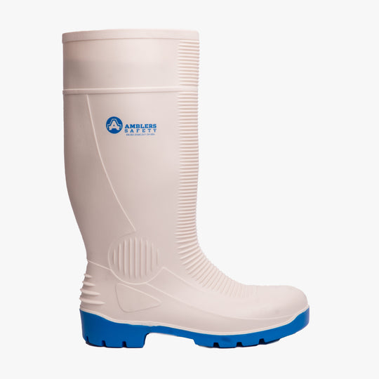 Amblers Safety FS98 Unisex Steel Toe Safety Wellington Boots White