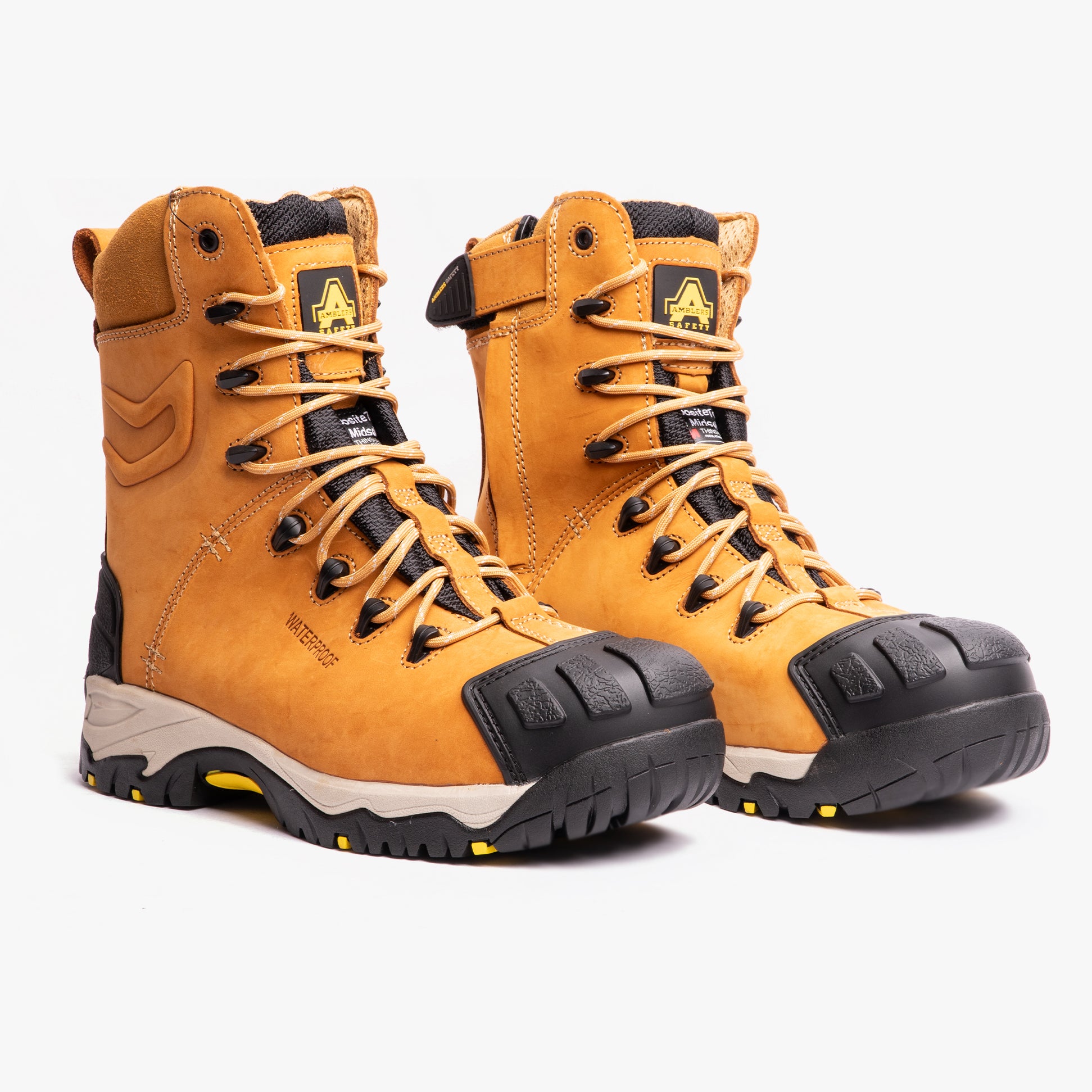 Amblers Safety FS998 Mens Leather Safety Boots Honey